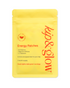 Yellow package of Kip & Glow Energy Patches on a white background