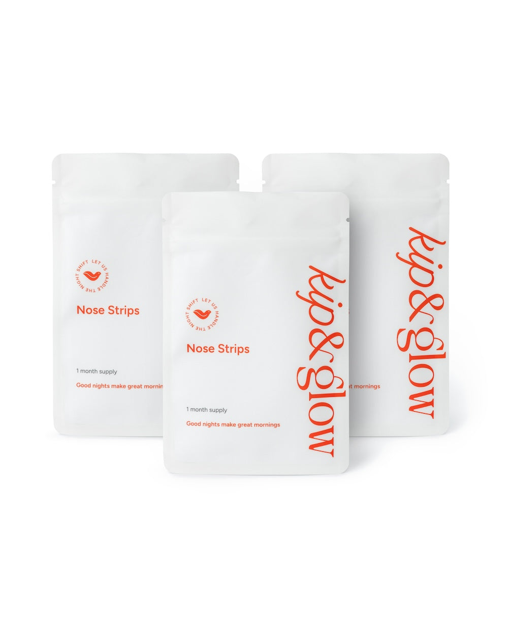 kip&glow nose strips packaging on a white background