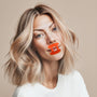 Model with kip&glow sleep tape gently placed across lips